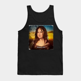 Retro Renaissance Art Monday Mona Lisa Tank Top